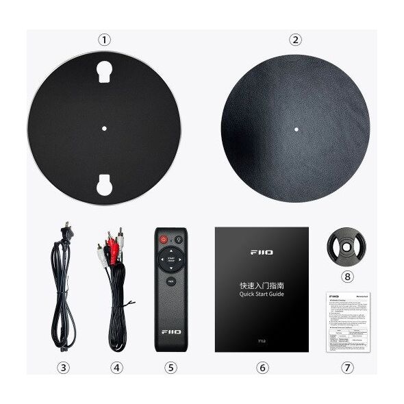 FiiO TT13 BT - black - Gramofon automatyczny z pilotem i Bluetooth