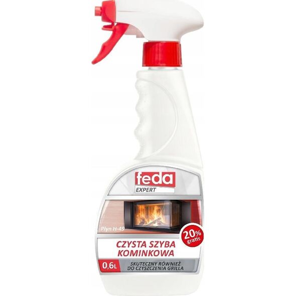 Feda Płyn Do Mycia Szyb Kominkowych Kominków 600ml Czysta Szyba Kominkowa Feda