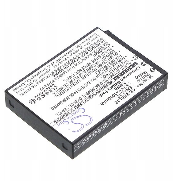 Akumulator Bateria Typ En-el12 Enel12 Do Nikon Coolpix / Keymission 170 360 / Cs-enel12