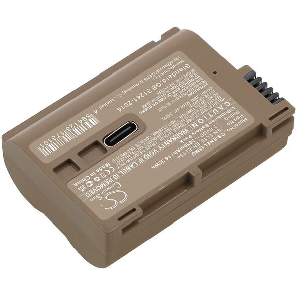 Akumulator Bateria Typ Nikon En-el15 En-el15a En-el15b En-el15c Port Usb-c / Cs-enel15mu