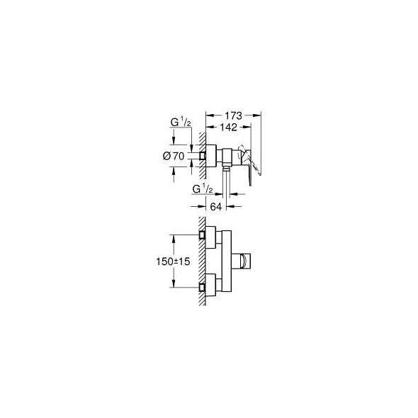 Bateria prysznicowa Grohe Lineare chrom (33865001)