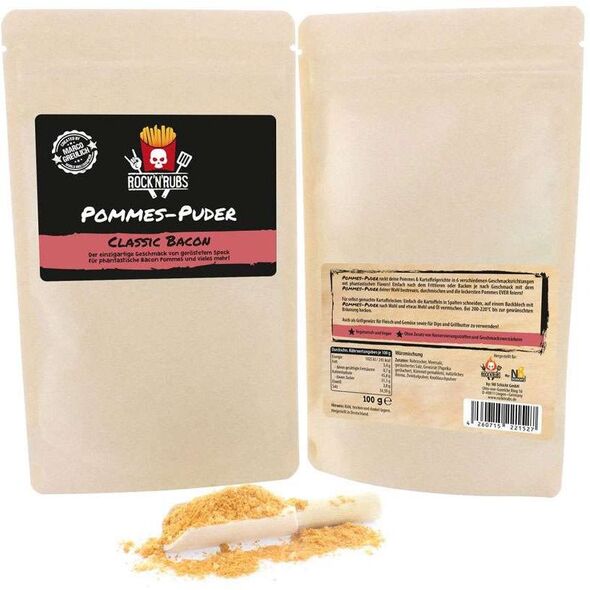 ROCK N RUBS Πούδρα Πατάτας - Classic Bacon 150g MHD 06/26