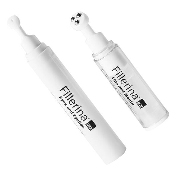Set Labo: Fillerina 932 Specific Zones Grade 5 Plus, Anti-Wrinkle, Day & Night, Local Treatment Cream, For Eyes & Eyelids, 15 ml + Fillerina 932 Specific Zones Grade 5 Plus, Hyaluronic Acid, Volumizing, Local Treatment Cream, For Lips, 7 ml For Women