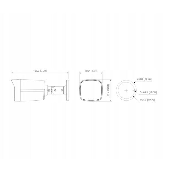 KAMERA IP IPC-HFW2849TL-S-LED-0360B-PRO WizSense WizColor - 8 Mpx 4K UHD 3.6 mm DAHUA