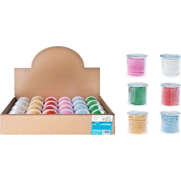 Craft with Fun CF OZDOBA DEK TASMA SZNUR 3MM/3M MIX SZPUL12/576