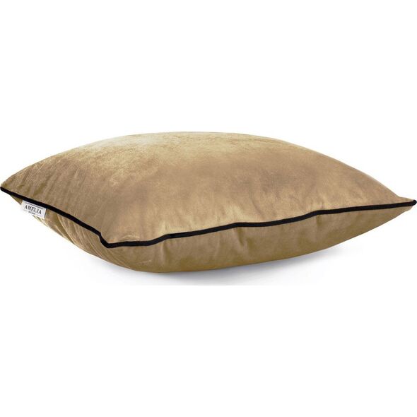 AmeliaHome CUS/AH/VELVET/MUSTARD/PIPING/45X45*2