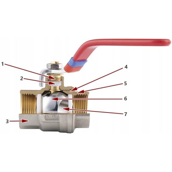 Ferro KFPS3A ZAWÓR KUL. KĄTOWY WODNY MOTYL 1'' NAKR-WKR ŚRUBUNEK, F-POWER// ZKWK-25-WN-M-POWER-FER