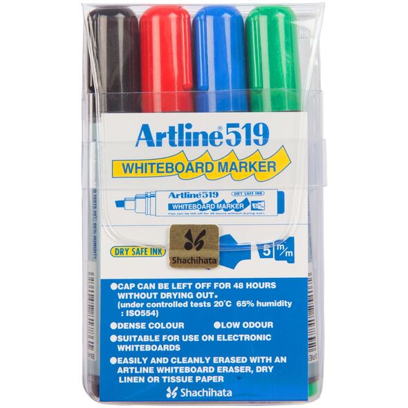 Μαρκαδόρος Πίνακα Artline 519 σετ 4