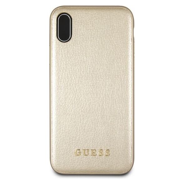 Guess Guess GUHCI65IGLGO iPhone Xs Max gold /złoty hard case Iridescent