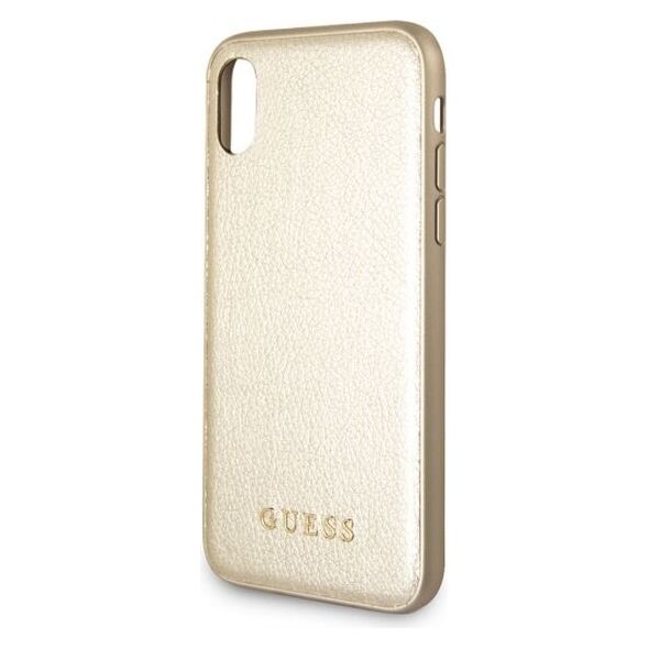 Guess Guess GUHCI65IGLGO iPhone Xs Max gold /złoty hard case Iridescent