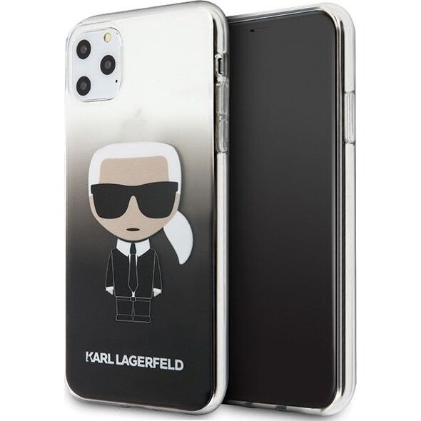 Karl Lagerfeld Karl Lagerfeld iPhone 11 Pro Max KLHCN65TRDFKBK czarny hard case Gradient Iconic Karl