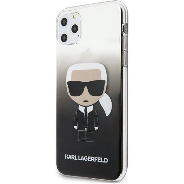 Karl Lagerfeld Karl Lagerfeld iPhone 11 Pro Max KLHCN65TRDFKBK czarny hard case Gradient Iconic Karl