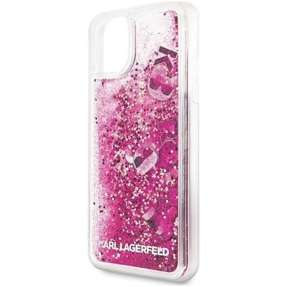 Karl Lagerfeld Karl Lagerfeld KLHCN65ROPI iPhone 11 Pro Max różowo-złoty/rosegold hard case Glitter