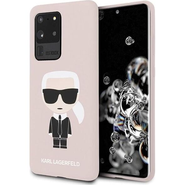 Karl Lagerfeld Karl Lagerfeld Fullbody Silicone Iconic - Etui Samsung Galaxy S20 Ultra (Pink) uniwersalny