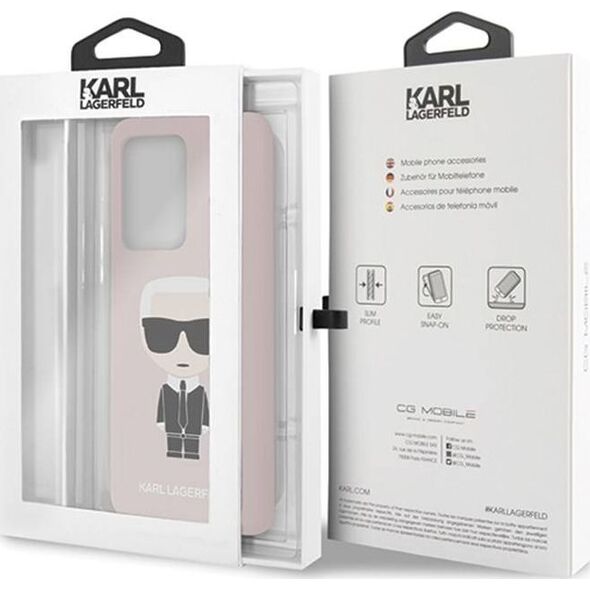 Karl Lagerfeld Karl Lagerfeld Fullbody Silicone Iconic - Etui Samsung Galaxy S20 Ultra (Pink) uniwersalny