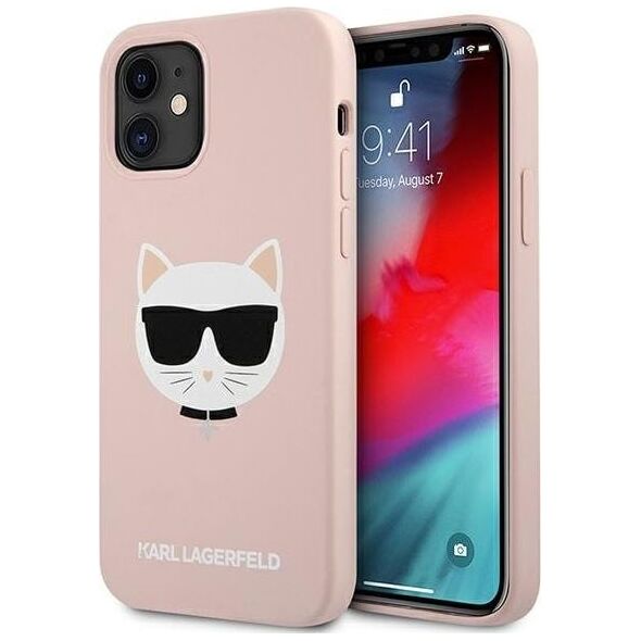 Karl Lagerfeld Karl Lagerfeld KLHCP12SSLCHLP iPhone 12 mini 5,4" hardcase jasno różowy/light pink Silicone Choupette