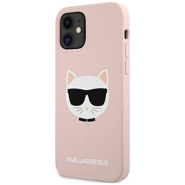 Karl Lagerfeld Karl Lagerfeld KLHCP12SSLCHLP iPhone 12 mini 5,4" hardcase jasno różowy/light pink Silicone Choupette
