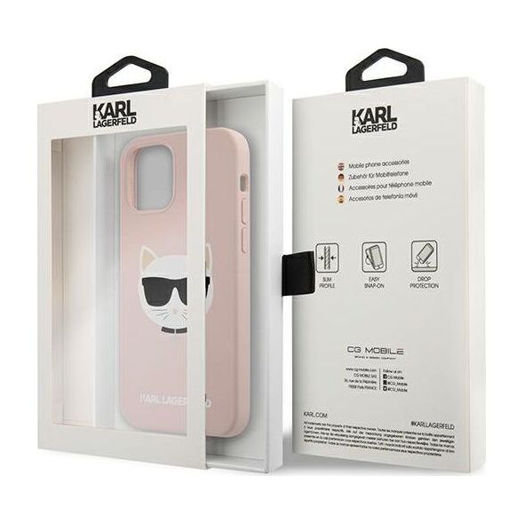Karl Lagerfeld Karl Lagerfeld KLHCP12SSLCHLP iPhone 12 mini 5,4" hardcase jasno różowy/light pink Silicone Choupette