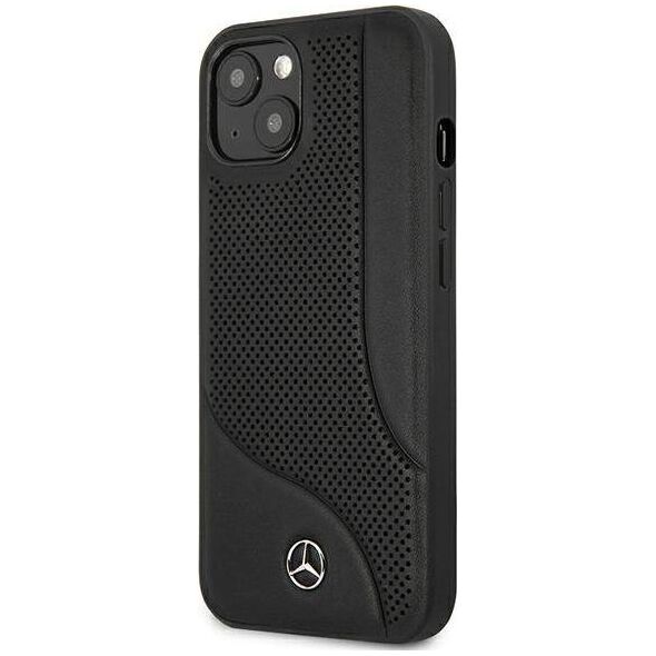 Mercedes Mercedes MEHCP13SCDOBK iPhone 13 mini 5,4" czarny/black hardcase Leather Perforated Area