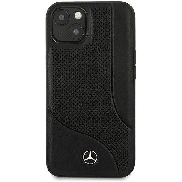 Mercedes Mercedes MEHCP13SCDOBK iPhone 13 mini 5,4" czarny/black hardcase Leather Perforated Area
