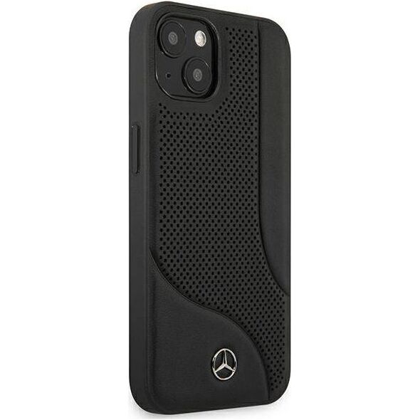 Mercedes Mercedes MEHCP13SCDOBK iPhone 13 mini 5,4" czarny/black hardcase Leather Perforated Area