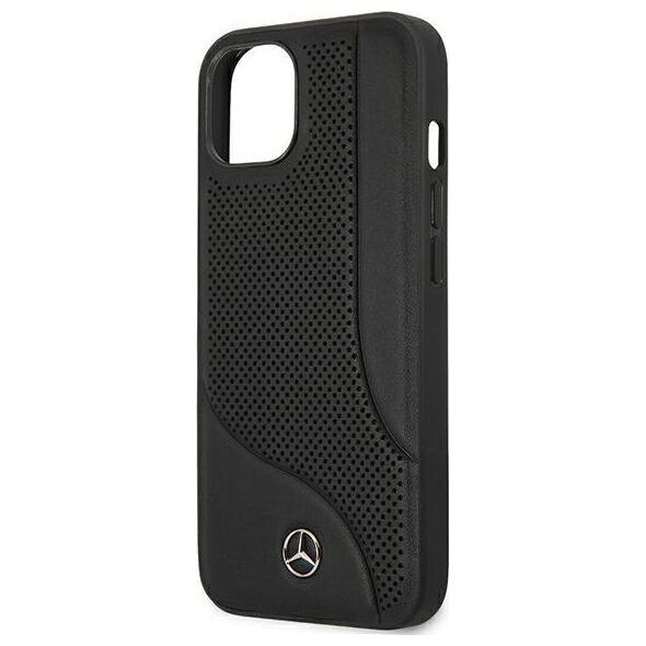 Mercedes Mercedes MEHCP13SCDOBK iPhone 13 mini 5,4" czarny/black hardcase Leather Perforated Area