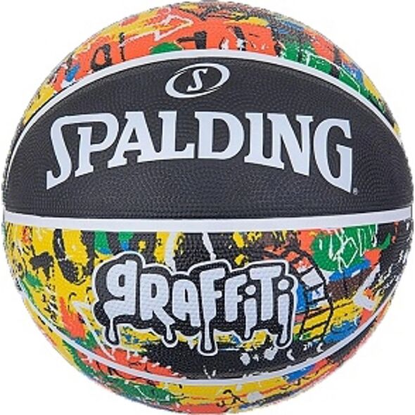 Μπάλα μπάσκετ Spalding Graffity, μέγεθος 5, πράσινο/κίτρινο