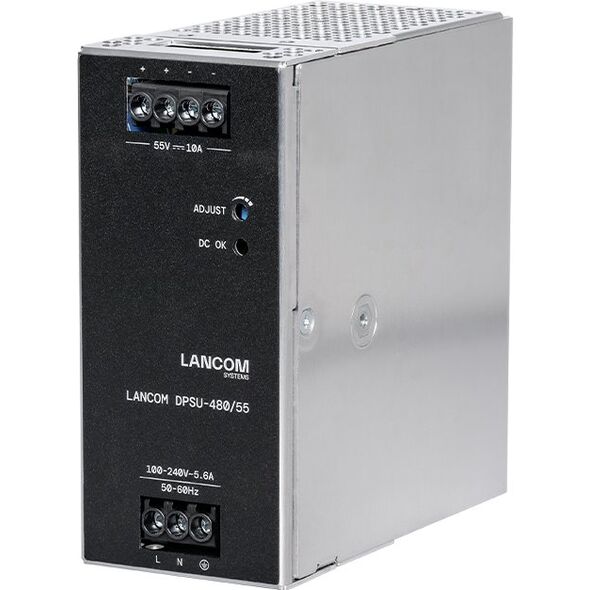 LANCOM DPSU-480/55 μονάδα τροφοδοτικού 480 W TS35 DIN Μαύρο, Ατσάλι