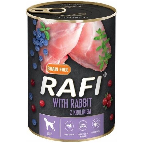 Rafi Dolina Noteci Rafi dla psa z królikiem 400g