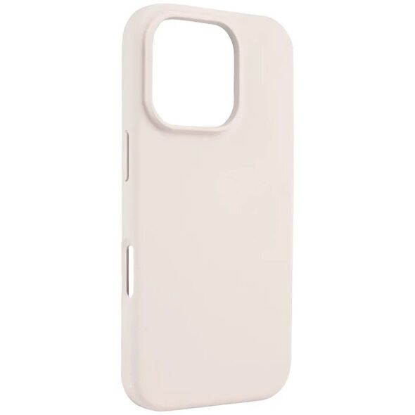 Pomologic CoverCase - προστατευτική θήκη σιλικόνης για iPhone 16 Pro συμβατή με MagSafe (ivory)