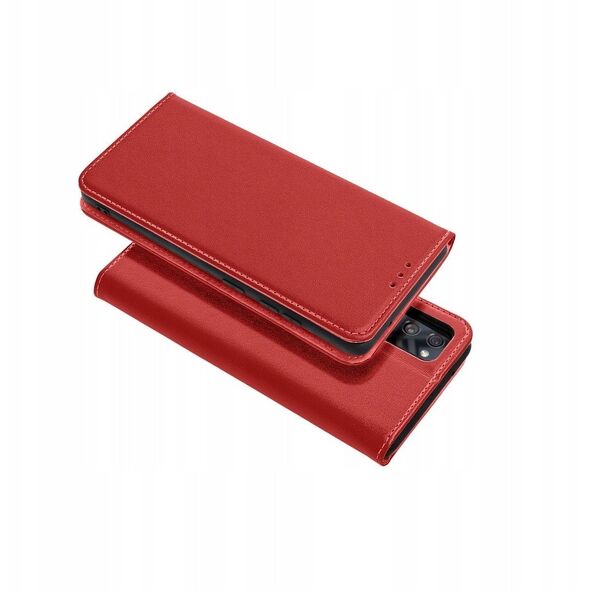 Kabura SMART PRO Book skórzana do IPHONE 17 bordowy