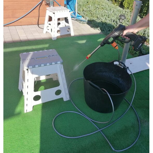 Myjka ciśnieniowa akumulatorowa 15 bar, 21V, 1500mAh