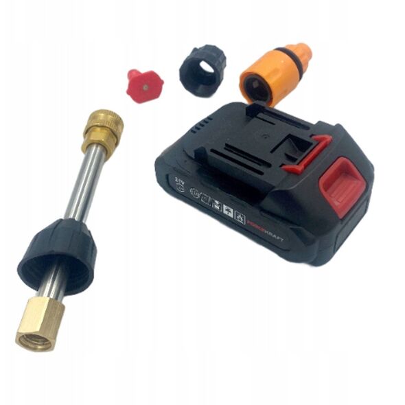 Myjka ciśnieniowa akumulatorowa 15 bar, 21V, 1500mAh