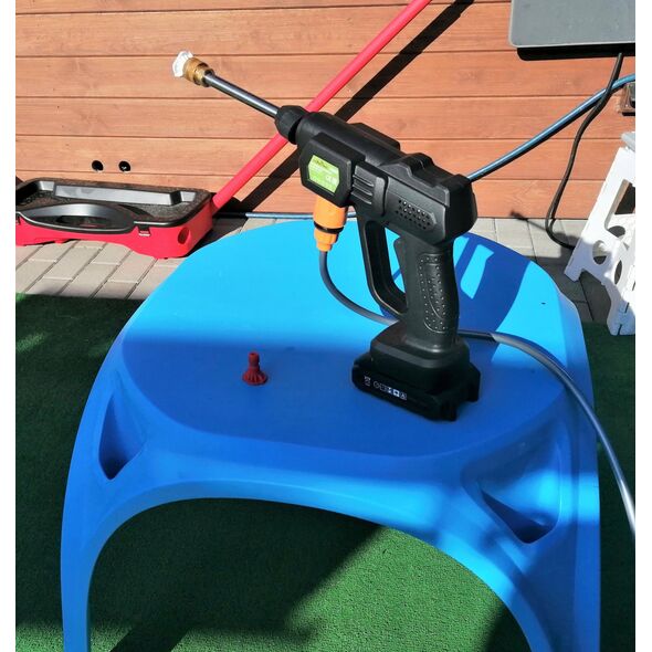 Myjka ciśnieniowa akumulatorowa 15 bar, 21V, 1500mAh