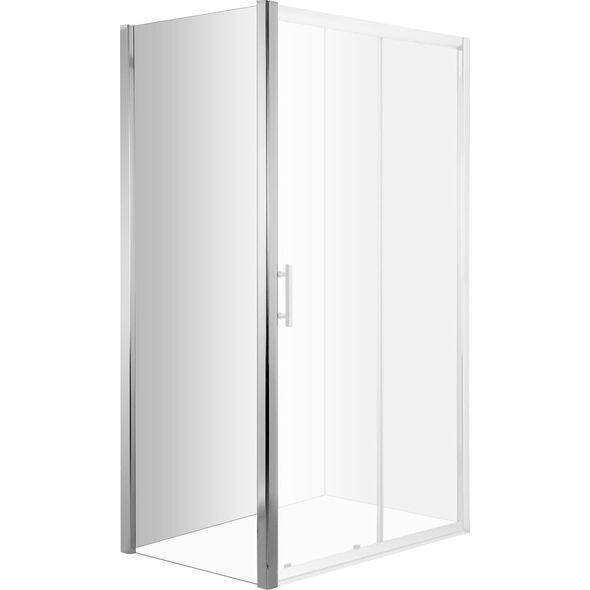 ΓΥΑΛΙ LARGA WALK-IN 90 ΜΕ ΧΡΩΜΙΟ ΠΡΟΦΙΛ