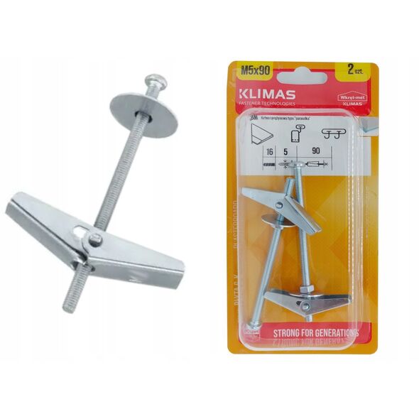 KOTWY SPRĘŻYNOWE BM-05090*P2 TYPU PARASOLKA WKRĘT-MET KLIMAS