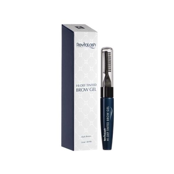 Revitalash  Hi-Def Tinted Brow Gel - stylizująco koloryzujący żel do brwi Dark Brown 7.4ml