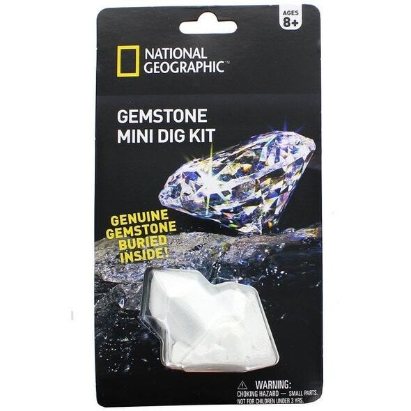 NATIONAL GEOGRAPHIC set Carded Mini Dig Gemstone, NGMDIGGEM