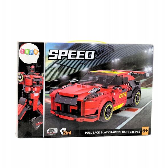 Klocki Konstrukcyjne Robot Auto 2w1 GT3 Czerwony 335 el.