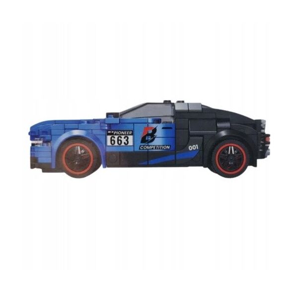 Klocki Konstrukcyjne Robot Auto 2w1 Hurricane Niebieski 328 el.