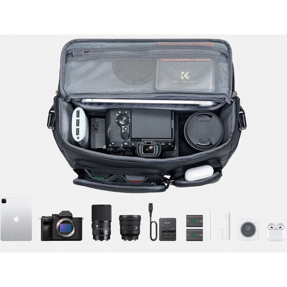Torba Fotograficzna Kabura 10l Foto Sling Aparat Dslr Dron Kamera Gimbal Kf / Kf13.142 / Czarny