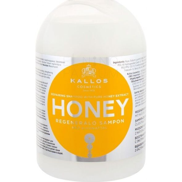 Kallos Szampon do włosów regenerujący Honey 1000 ml