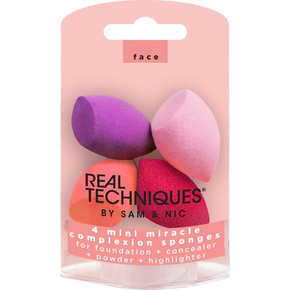 Real Techniques Gąbka do Makijażu Miracle Complexion Mini Real Techniques (4 pcs)