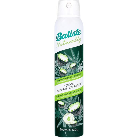 Batiste BATISTE Naturally Suchy Szampon do włosów z Mlekiem Kokosowym i Olejem z Konopii 200ml