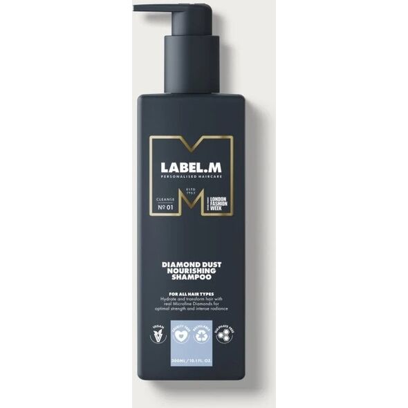 Label m Maitinantis plaukų šampūnas Label.m Diamond Dust, 300 ml