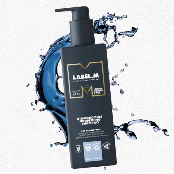 Label m Maitinantis plaukų šampūnas Label.m Diamond Dust, 300 ml