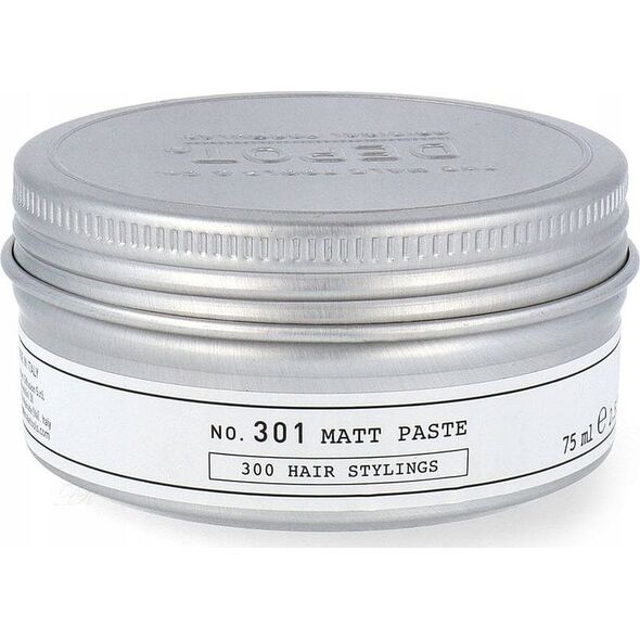 REF Depot, 300 Hair Stylings No. 301, Hair Styling Paste, Matte Texture, Strong Hold, For Hair, 75 ml For Men