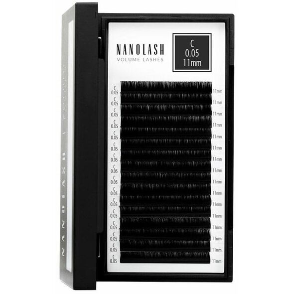 Zestaw sztuczne rzęsy Nanolash VOLUME LASHES Doczepy 11 mm