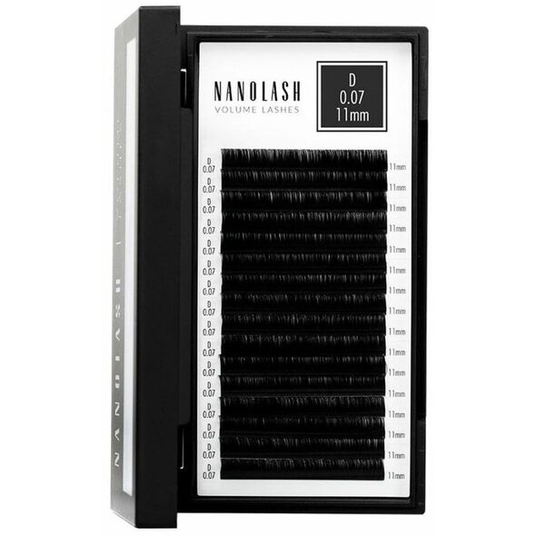 Zestaw sztuczne rzęsy Nanolash VOLUME LASHES Doczepy 11 mm
