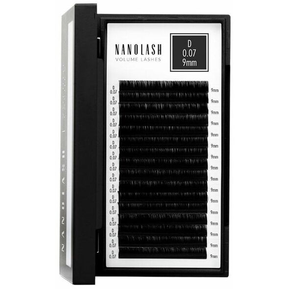 Zestaw sztuczne rzęsy Nanolash VOLUME LASHES Doczepy 9 mm